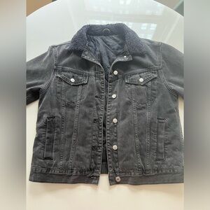 Topshop Black Jean Jacket
